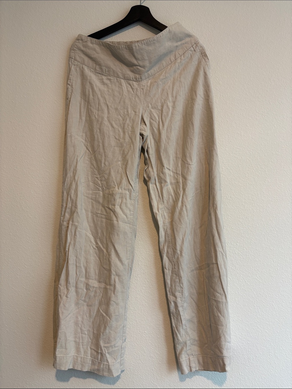 C Cream Wide-Leg Pants - Picture 1 of 3